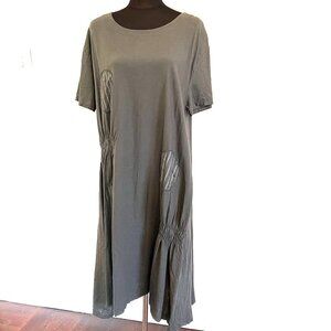 NWT Gray Violet 100% Linen Dress Made in Italy Gray Color